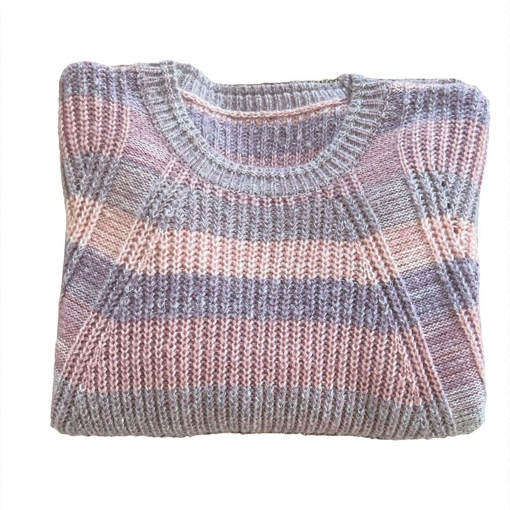 Christopher & Banks Pastel Blended Stripped Sweater Size 0X/XL - Picture 3 of 9